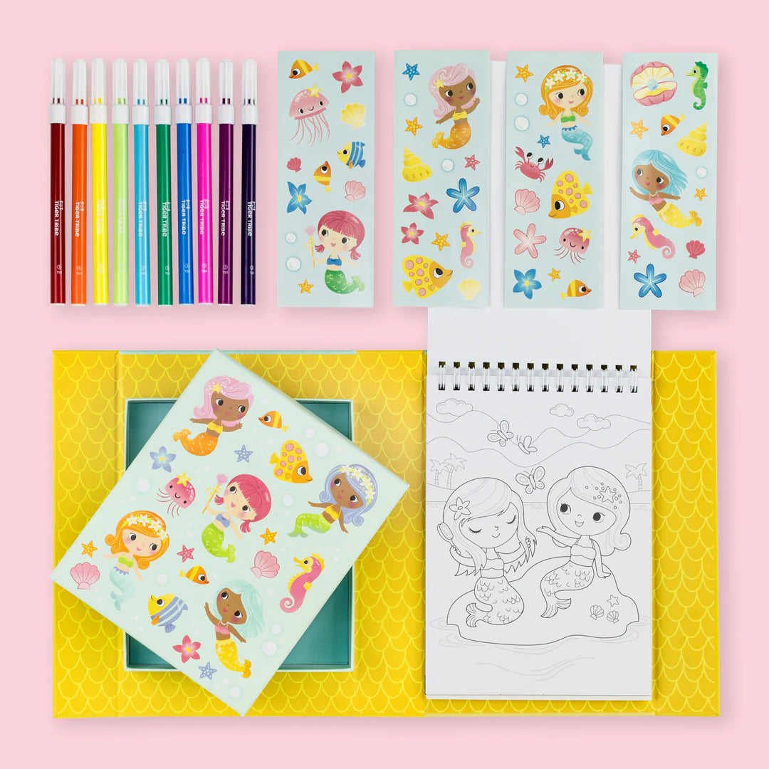 Tiger Tribe - Colouring Set Mermaids
