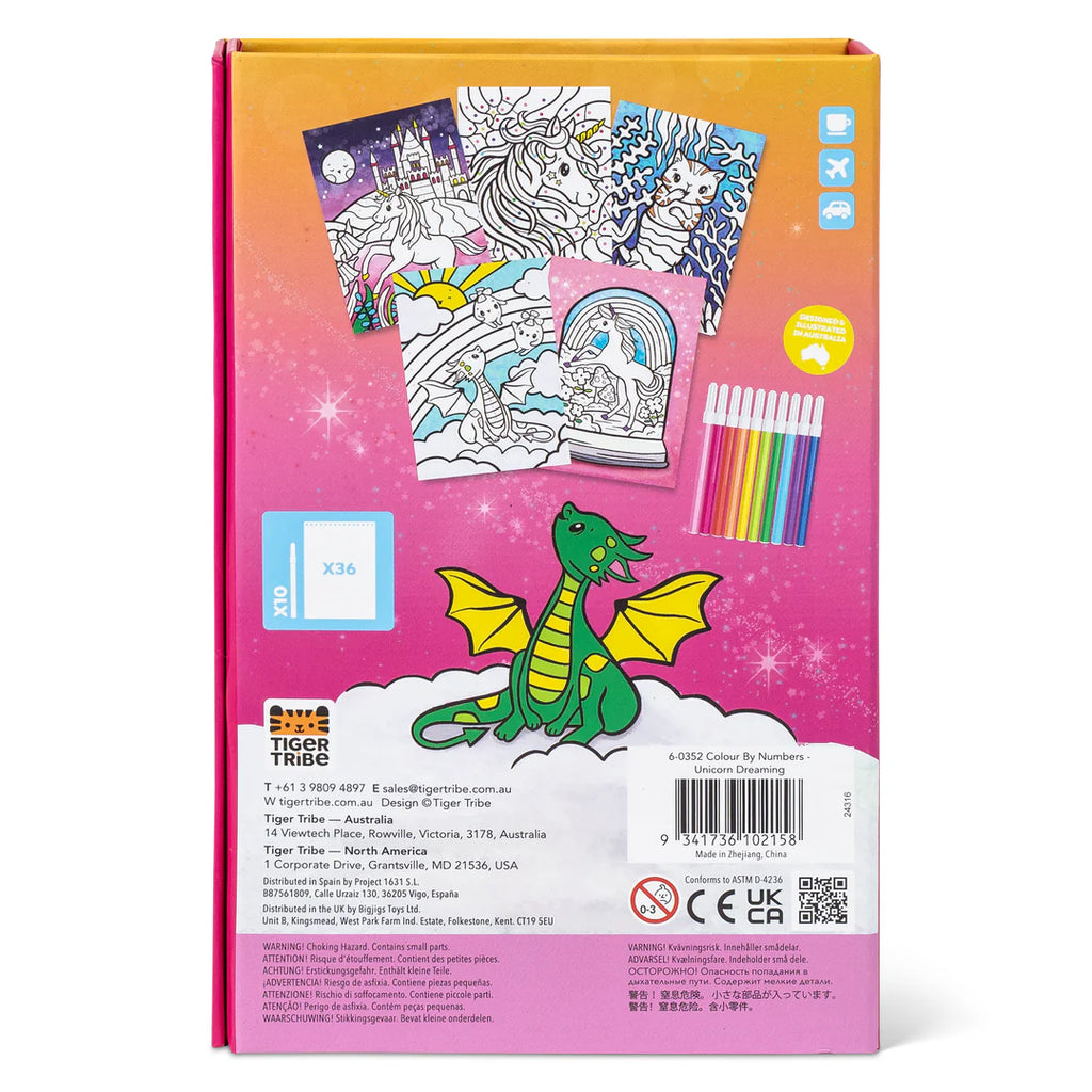 Tiger Tribe - Colour by Number Unicorn Dreaming