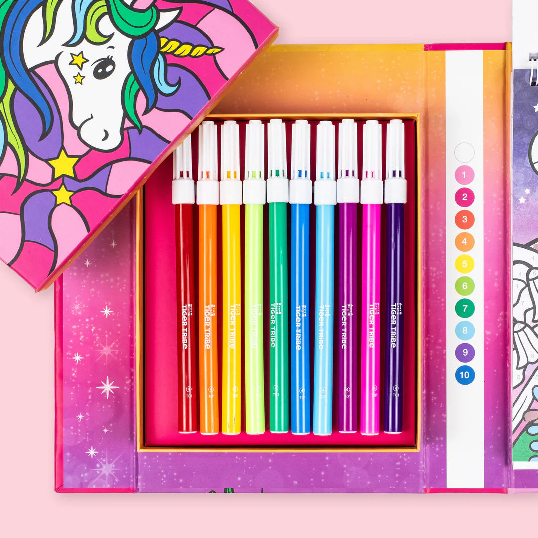 Tiger Tribe - Colour by Number Unicorn Dreaming