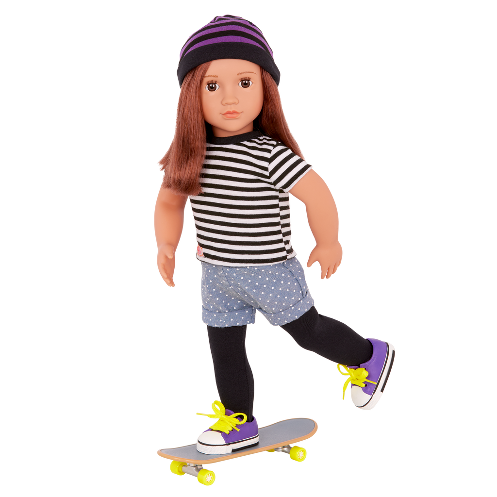 That's How I Roll skateboard outfits for 18-inch dolls