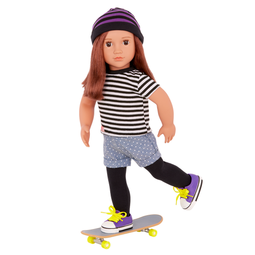 That's How I Roll skateboard outfits for 18-inch dolls