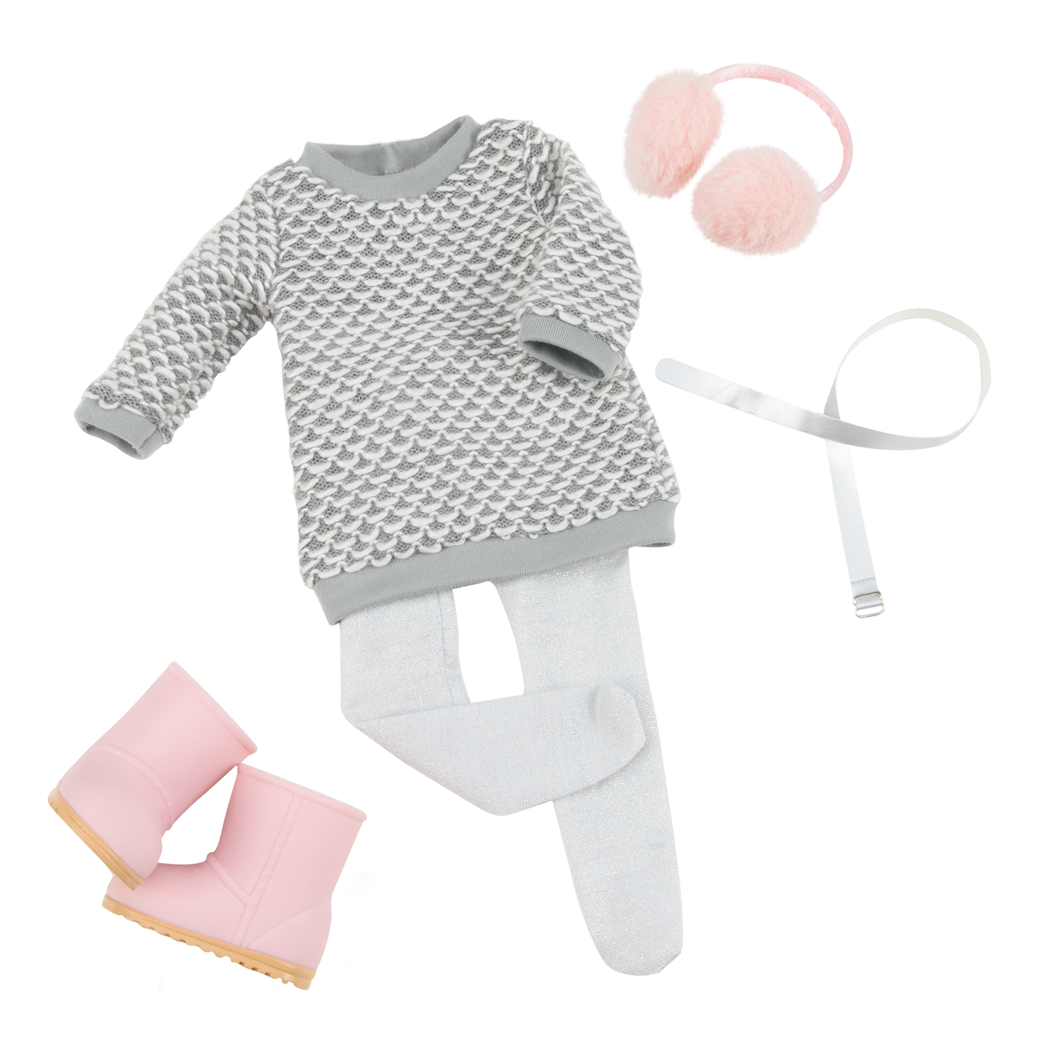 Winter Style oufit for 18 inch dolls