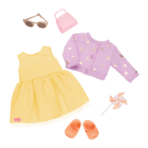 Sunshine and Stars Summer Outfit for 18-inch Dolls