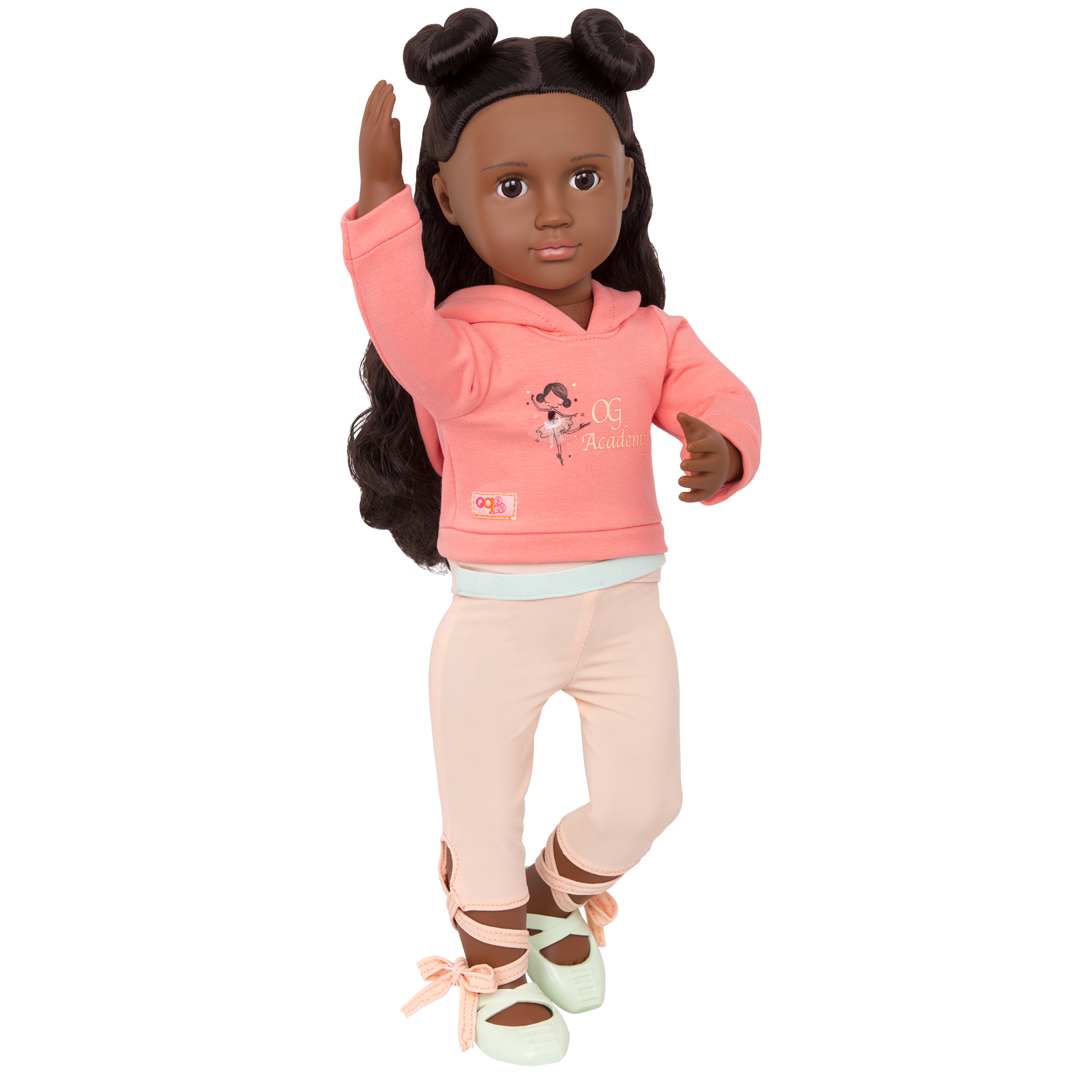 Studio Style Ballet Practice Hooded Sweater Outfit for 18-inch Dolls