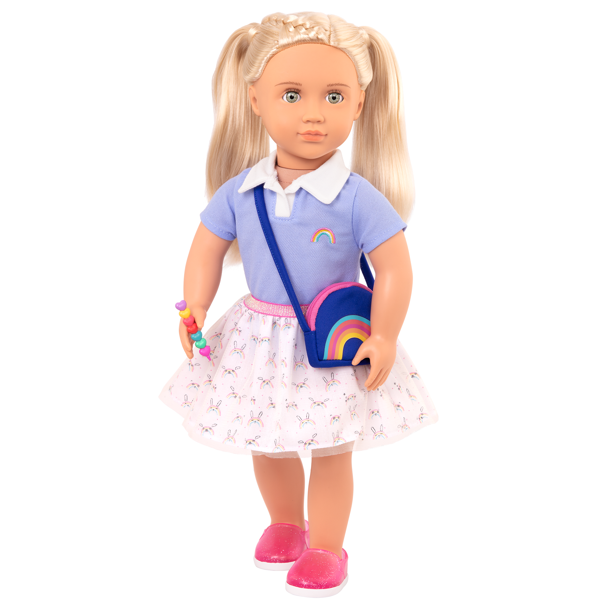 Rainbow Academy School Outfit Purse for 18-inch Dolls