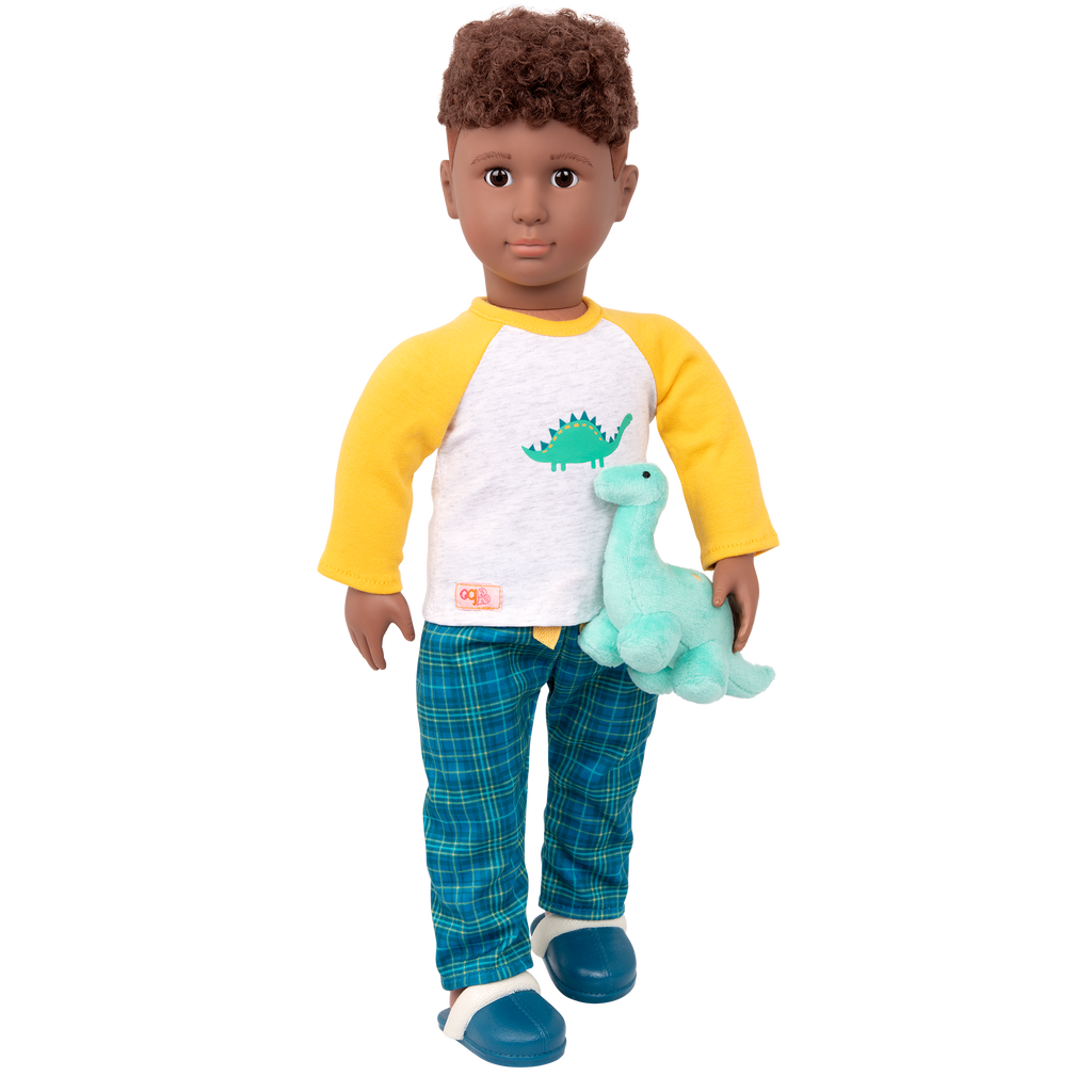 Dino-Snores Pajama Outfit Dinosaur Stuffed Animal for 18-inch Dolls