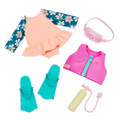 Scuba Season outfit for 18-inch dolls