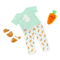 Our Generation Bedtime Bunny Pajama Outfit for 18-inch Boy Dolls