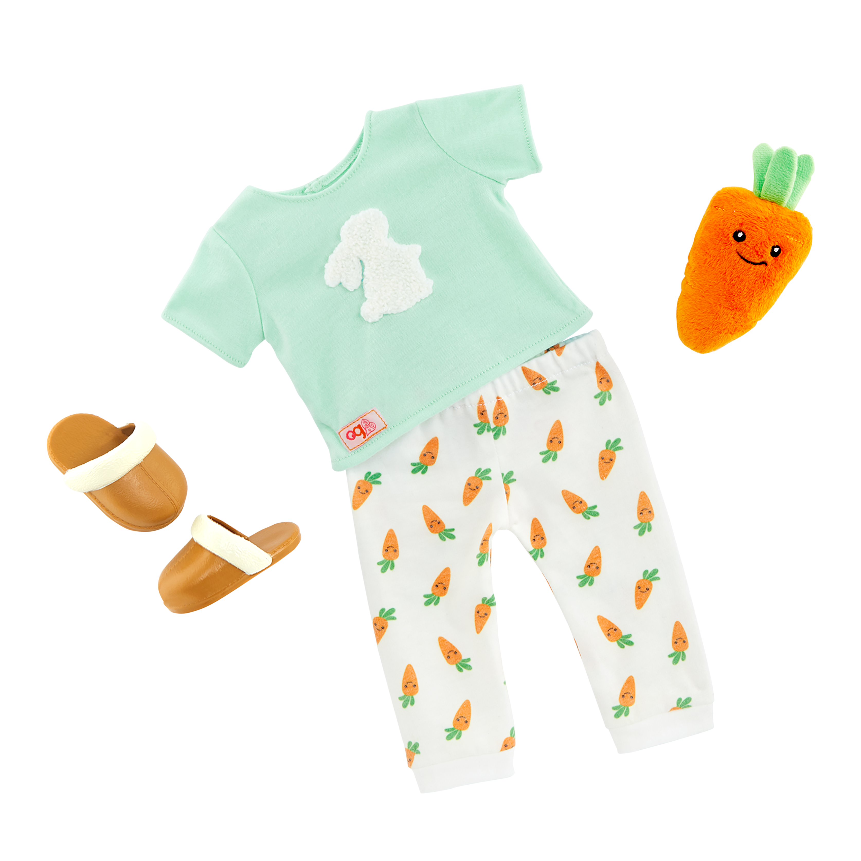 Our Generation Bedtime Bunny Pajama Outfit for 18-inch Boy Dolls