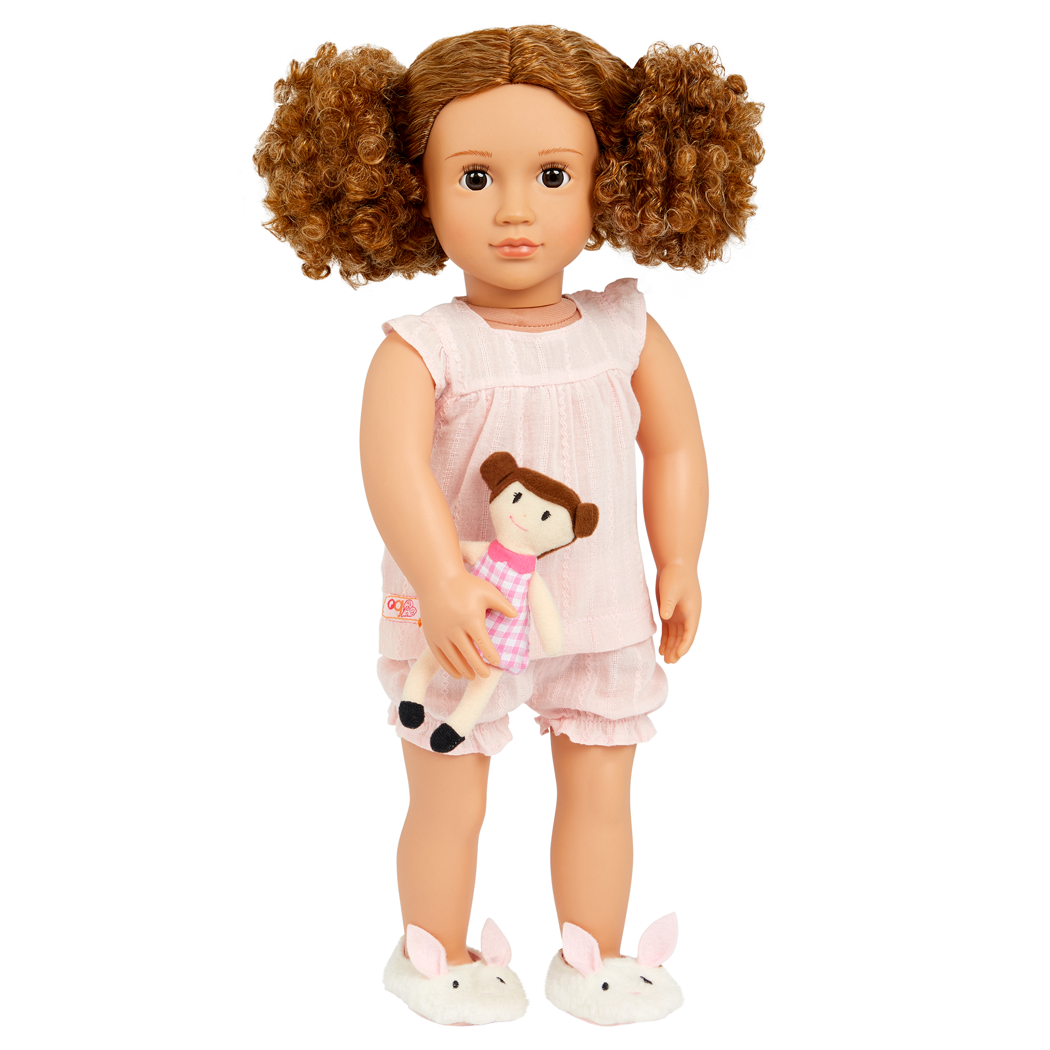 Pajama Outfit with Plush Toy for 18-inch Dolls