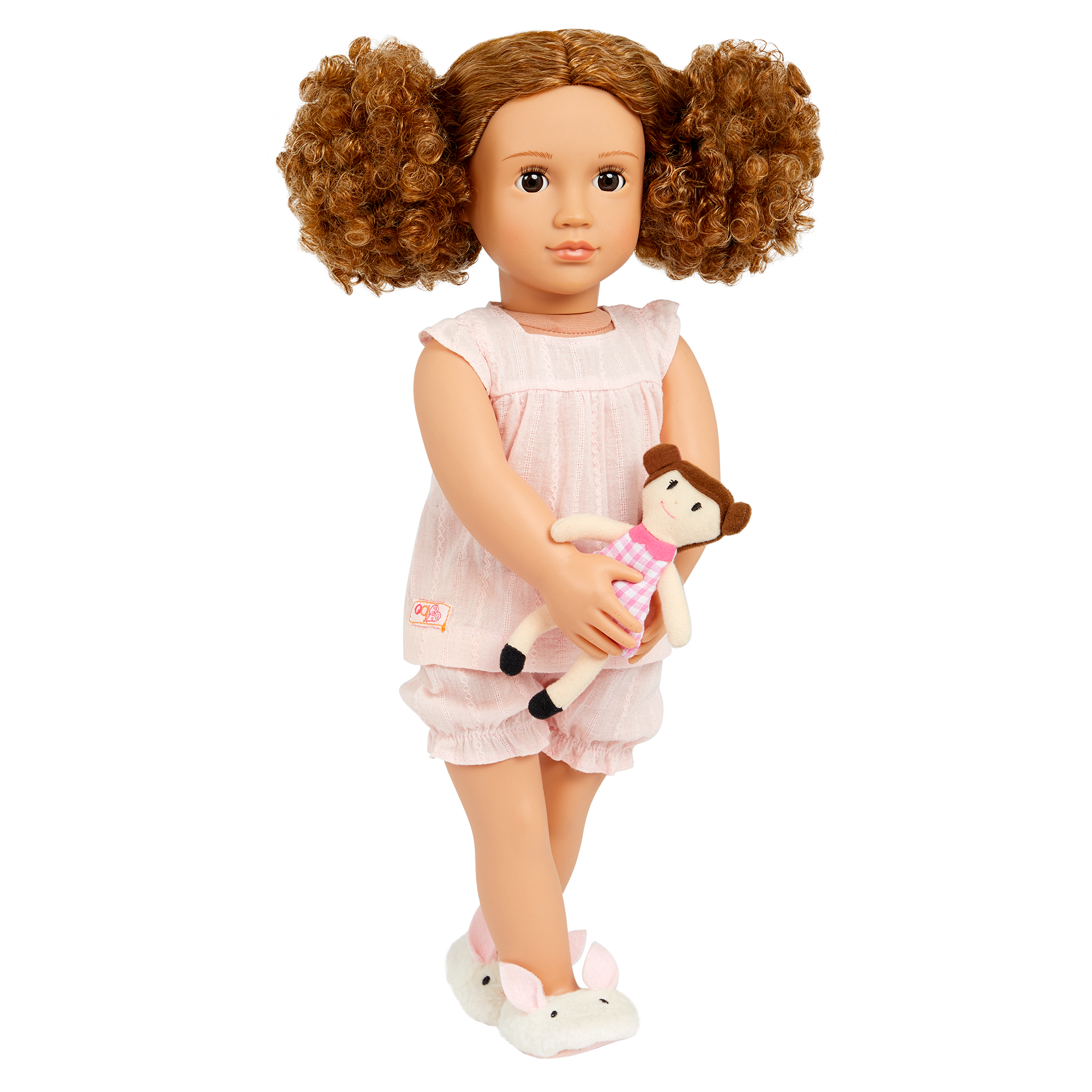 Pajama Outfit with Plush Toy for 18-inch Dolls