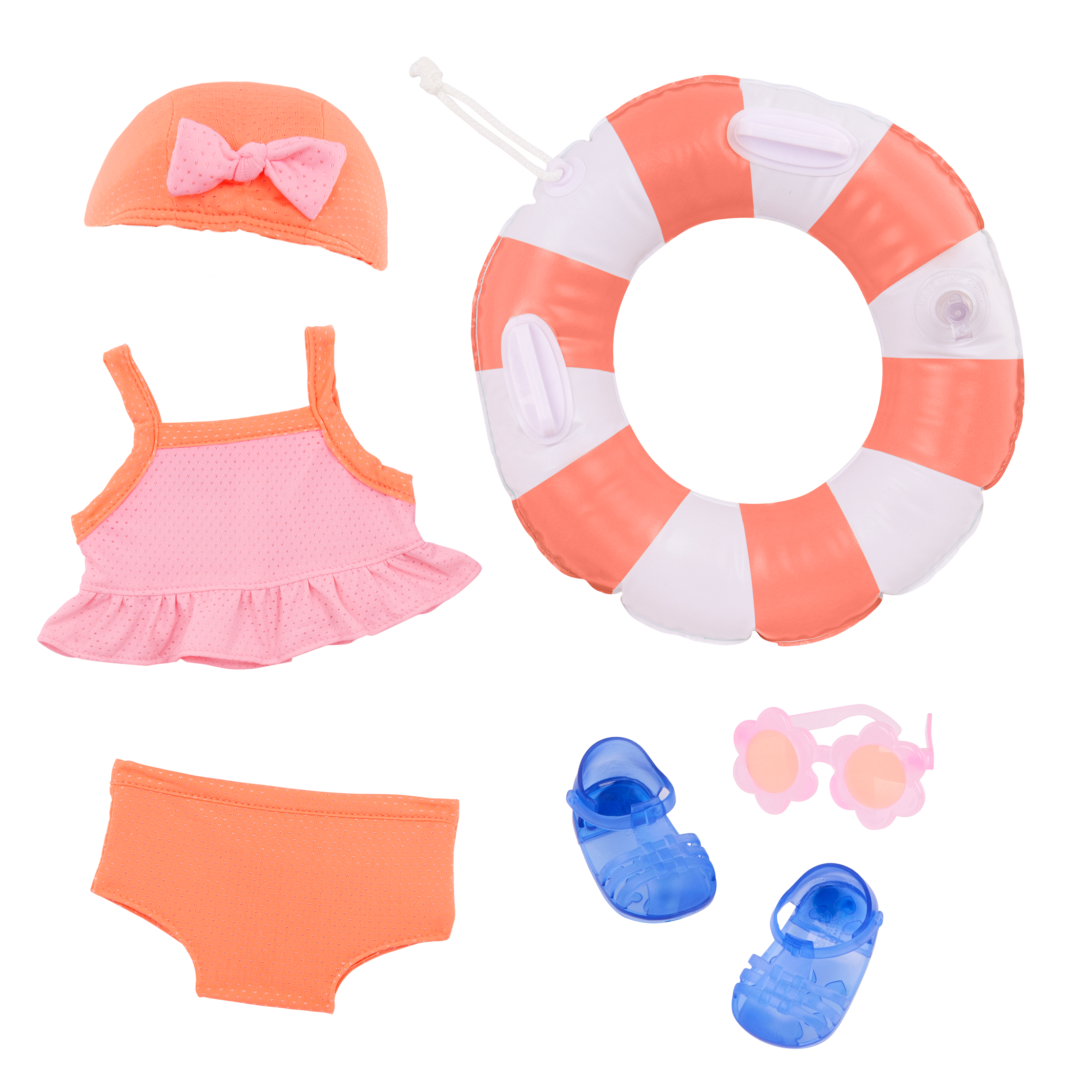 Our Generation Floaty Fun swimwear outfit for 18 inch dolls