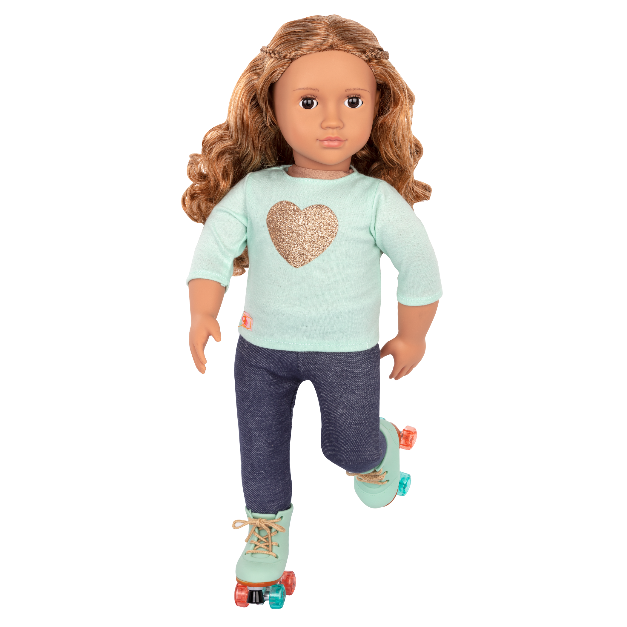 18-inch doll with light-brown hair, brown eyes, diner accessories and storybook