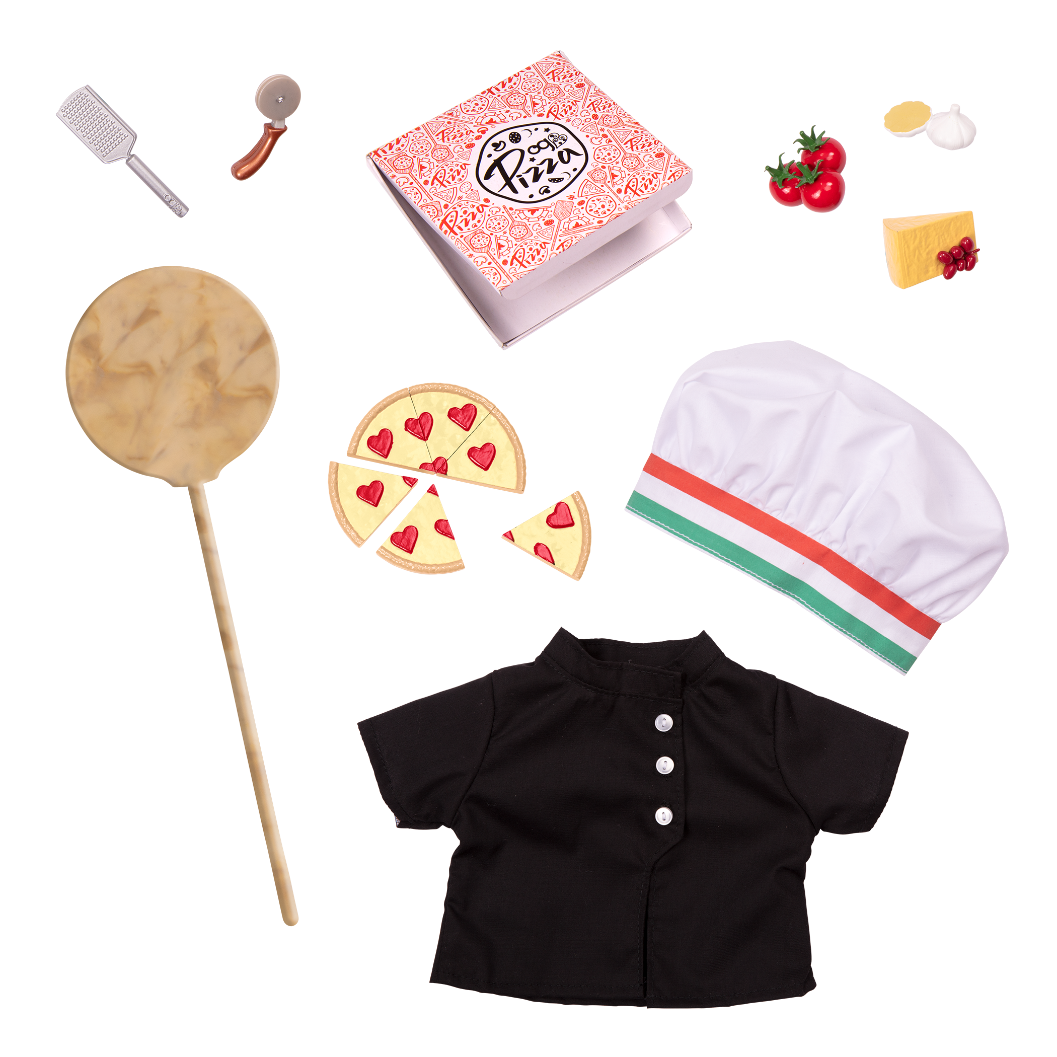Our Generation Posable 18-inch Pizza Chef Doll Francesca