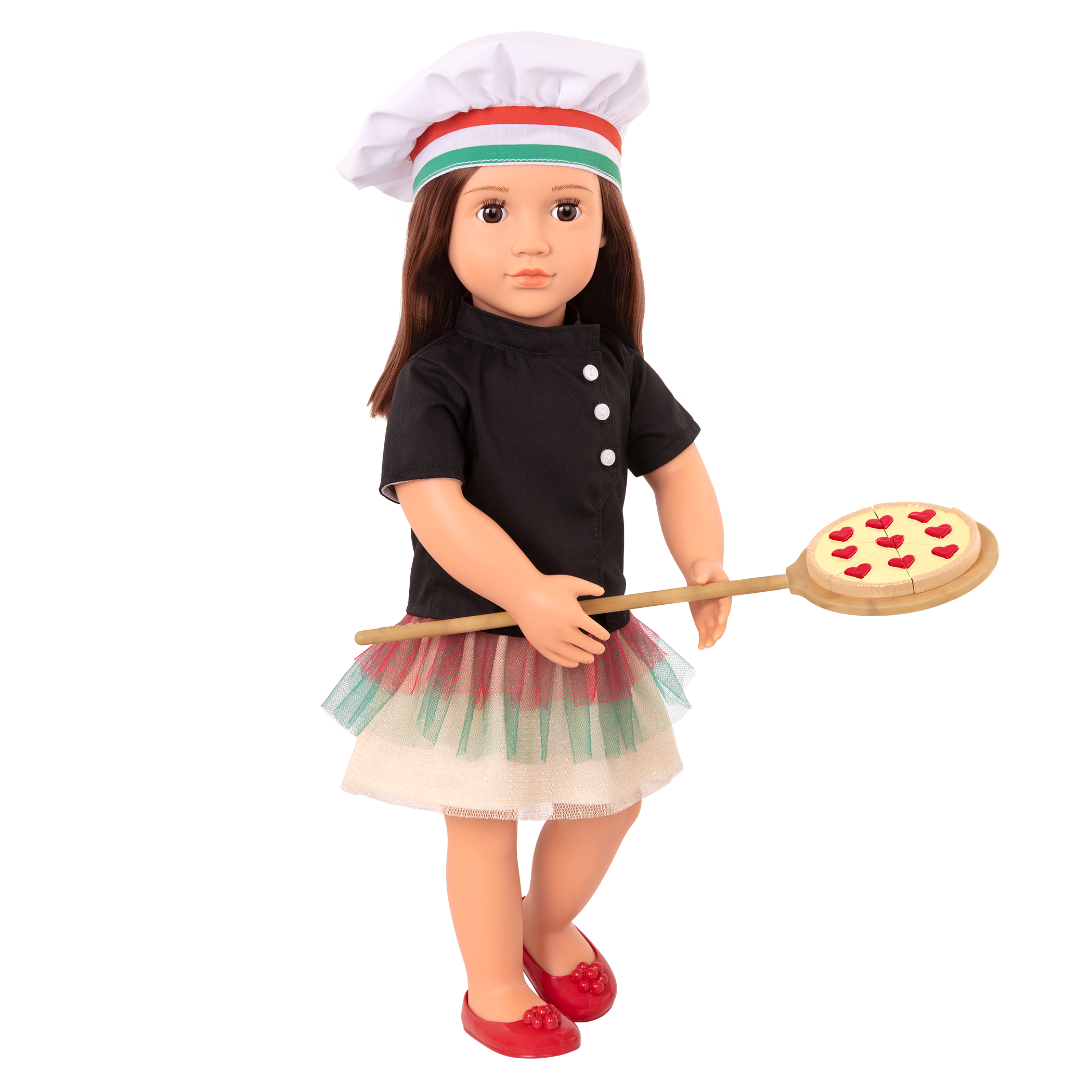 Our Generation Posable 18-inch Pizza Chef Doll Francesca