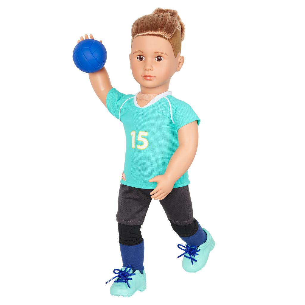 Posable 18-inch Volleyball Player Boy Doll Johnny