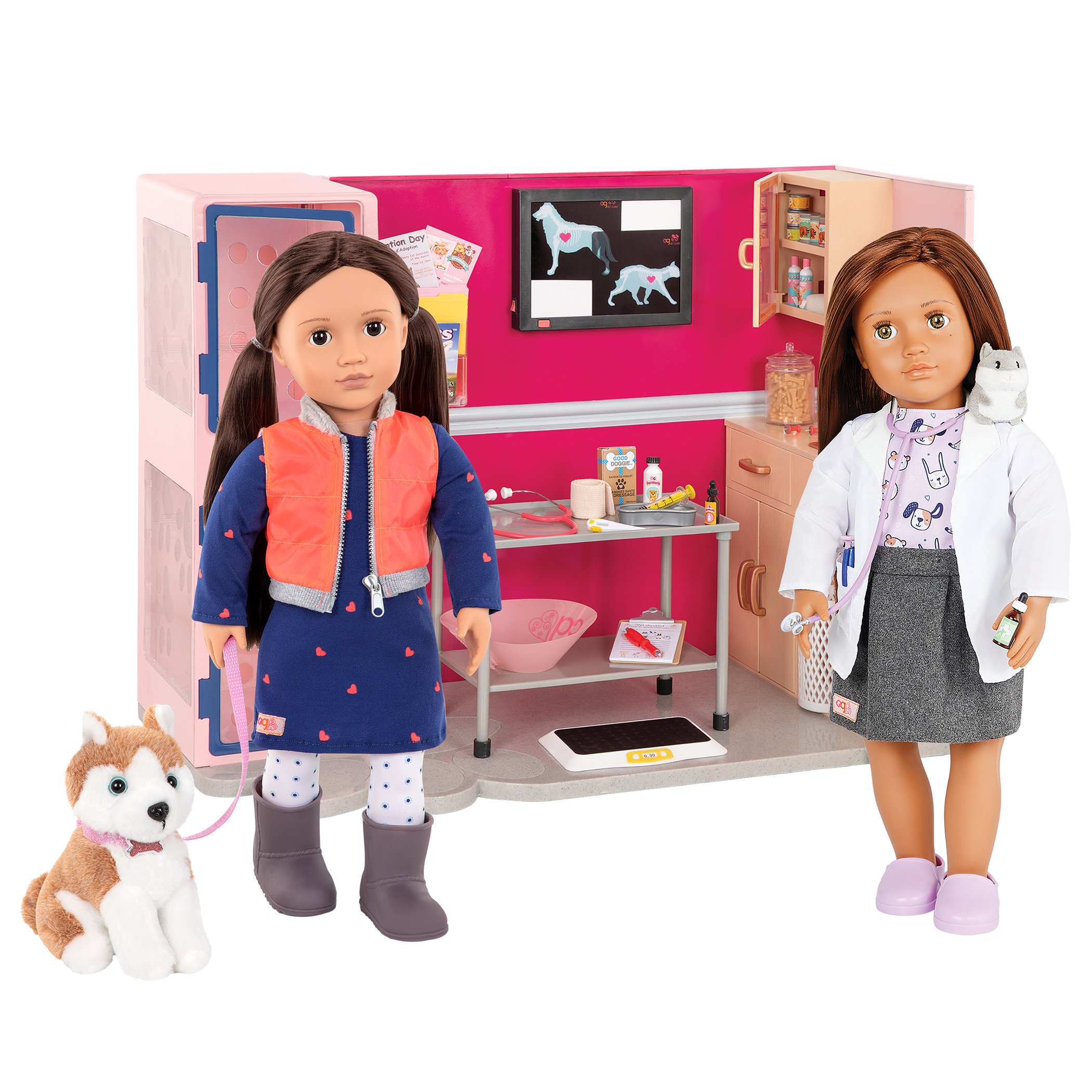 Our Generation Healthy Paws Vet Clinic pet vet playset for 6 inch pups and 18 inch dolls