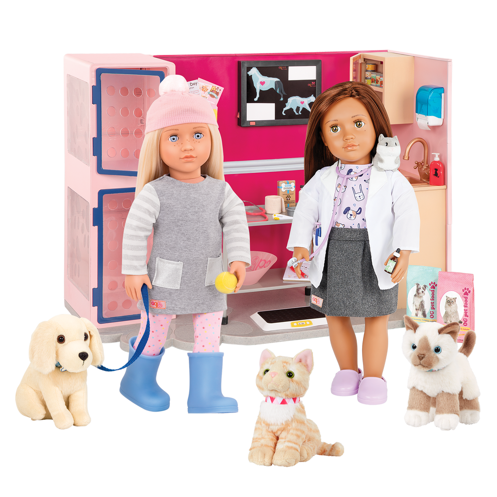 Our Generation Healthy Paws Vet Clinic pet vet playset for 6 inch pups and 18 inch dolls