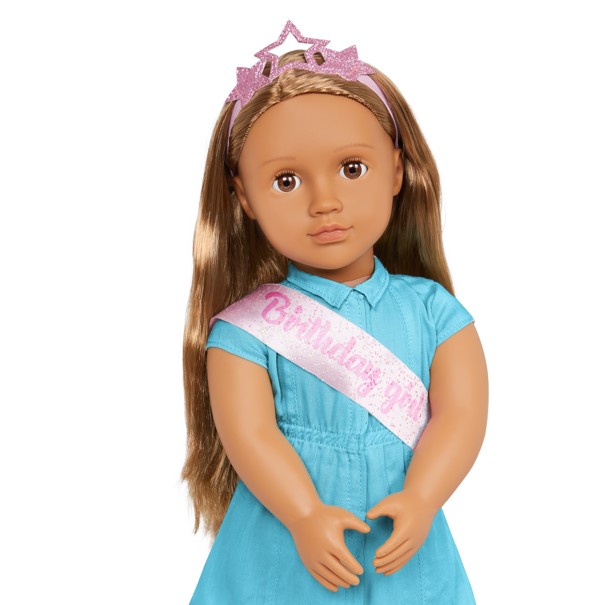 Our Generation Anita birthday girl 18-inch Doll brown haired and brown eyed doll for anniversary occasion