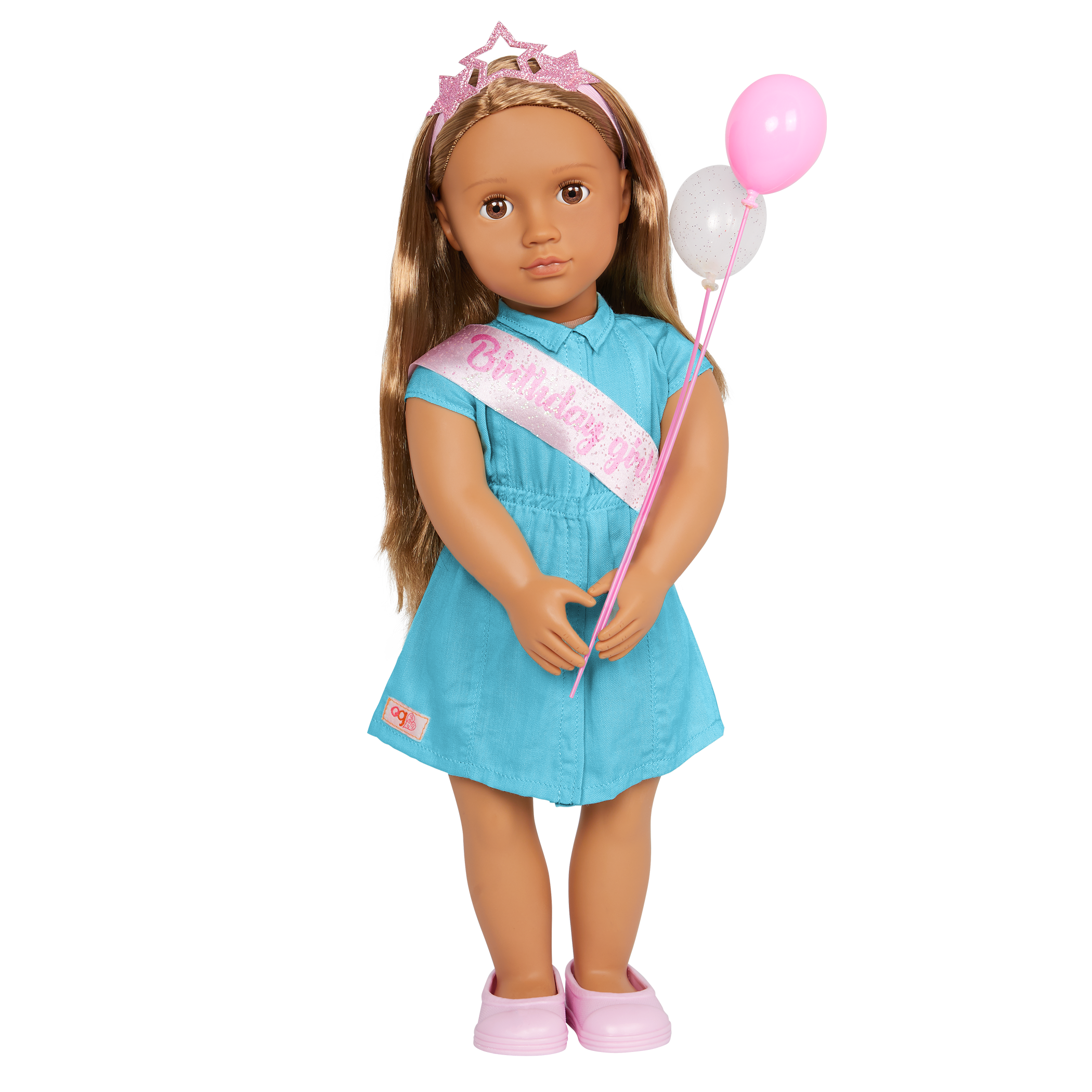 Our Generation Anita birthday girl 18-inch Doll brown haired and brown eyed doll for anniversary occasion