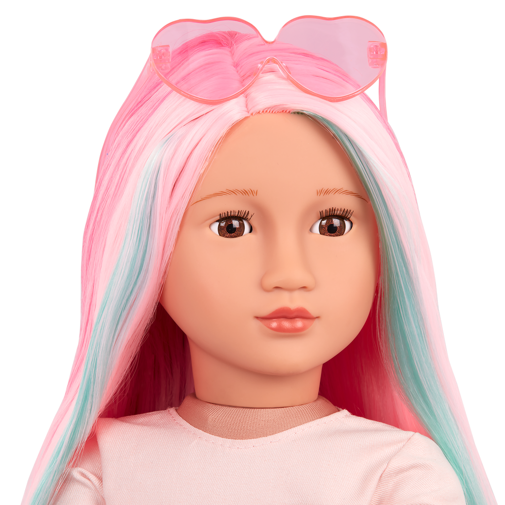 Our Generation 18-inch Multicolored Hair Doll Rosa