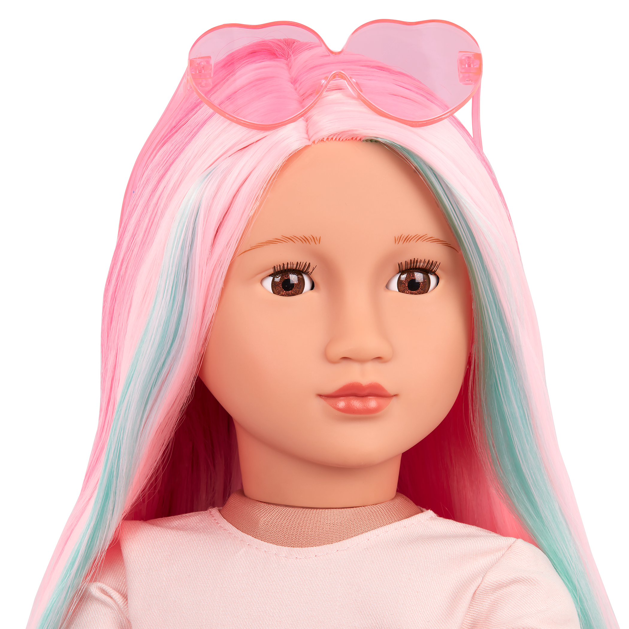 Our Generation 18-inch Multicolored Hair Doll Rosa