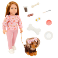 Our Generation 18-inch Doll & Pet Claudia & Cinnamon