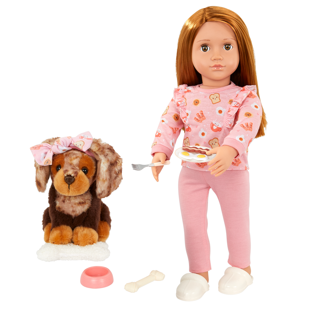 Our Generation 18-inch Doll & Pet Claudia & Cinnamon