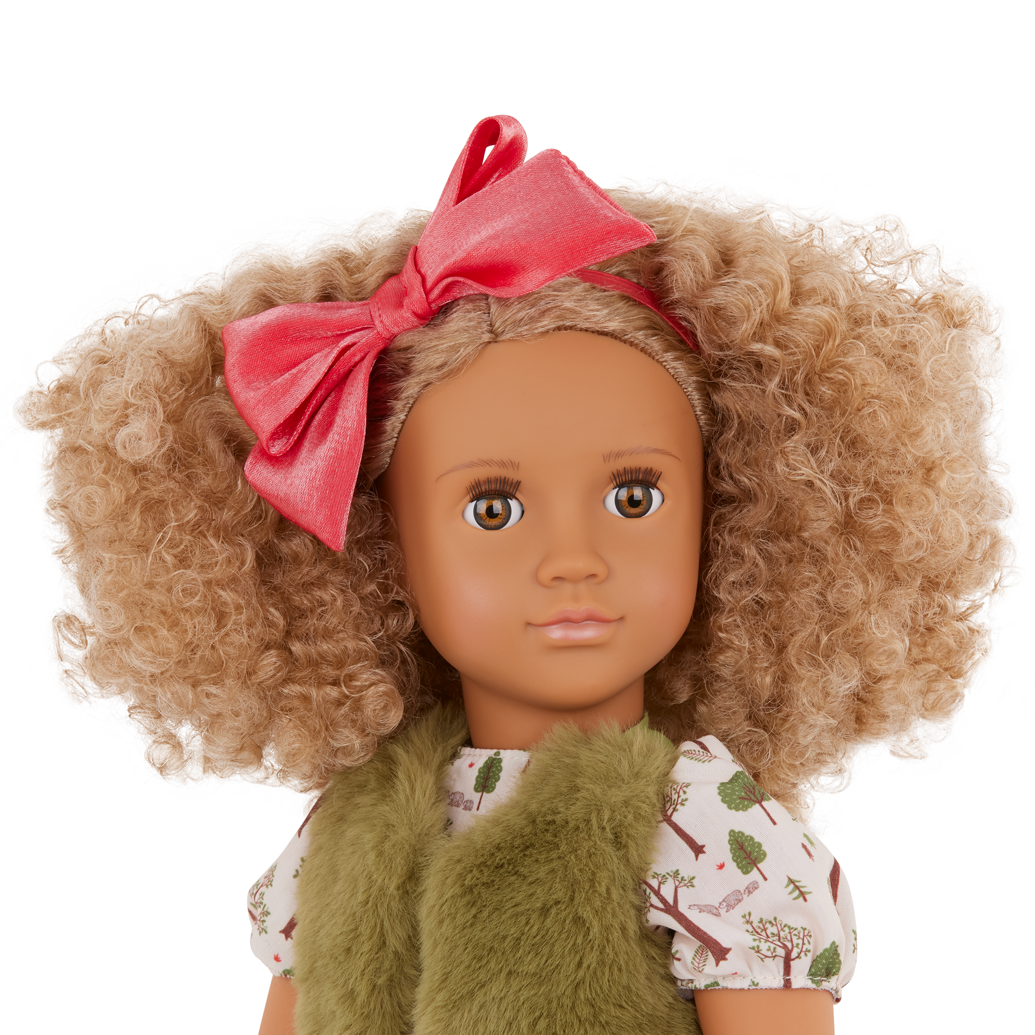 Our Generation Addison 18-inch Doll curly blonde haired and hazel eyed doll with outdoor accessories