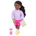 Our Generation 18-inch Doll Elissa with camping accessories
