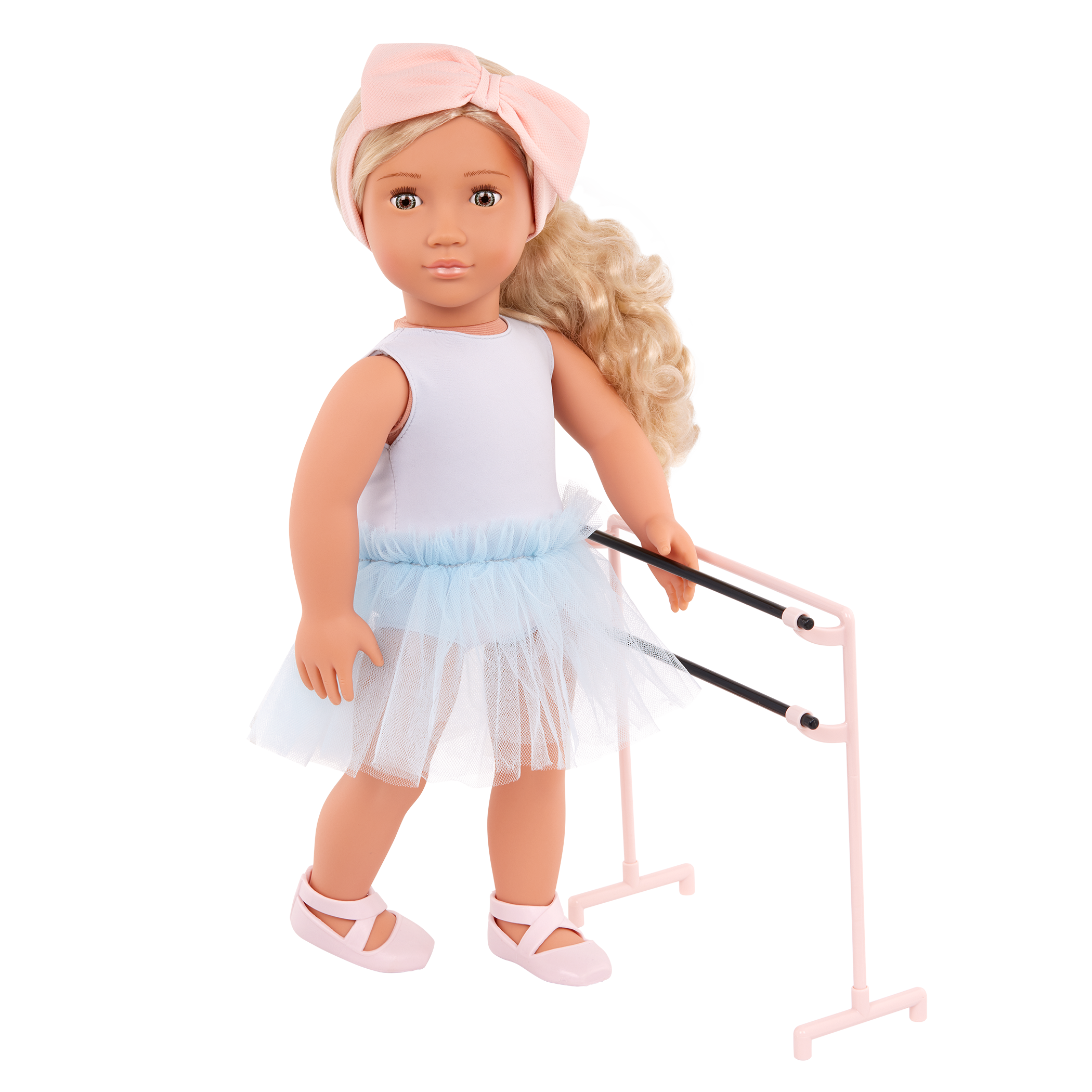 Our Generation Prima a 18 inch doll with blonde hair and hazel eyes