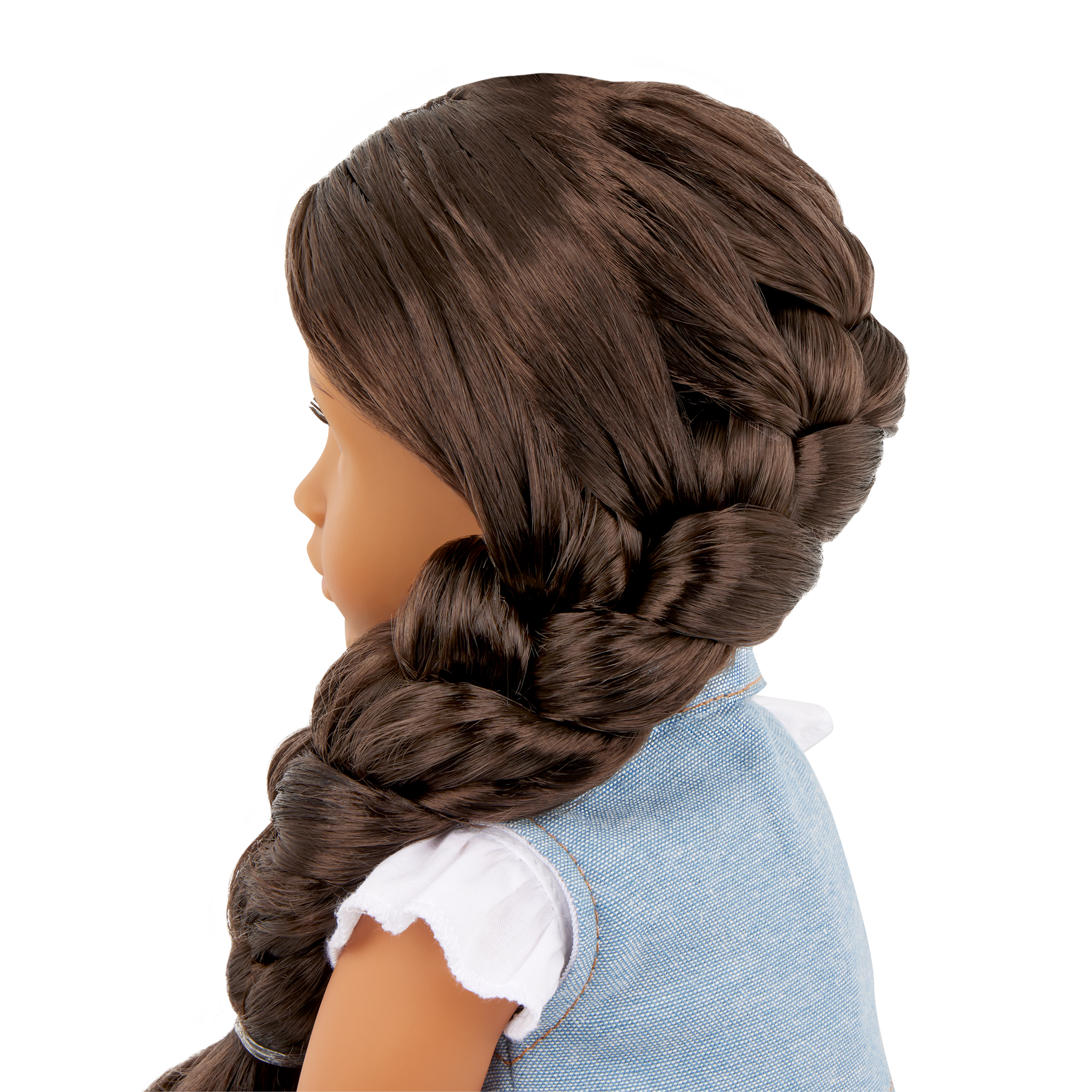 Our Generation Perla a 18 inch doll with brown hair and brown eyes hairstyle fashion playset