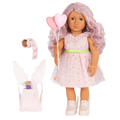 Our Generation Wishes 18-inch doll with pink hair and brown eyes