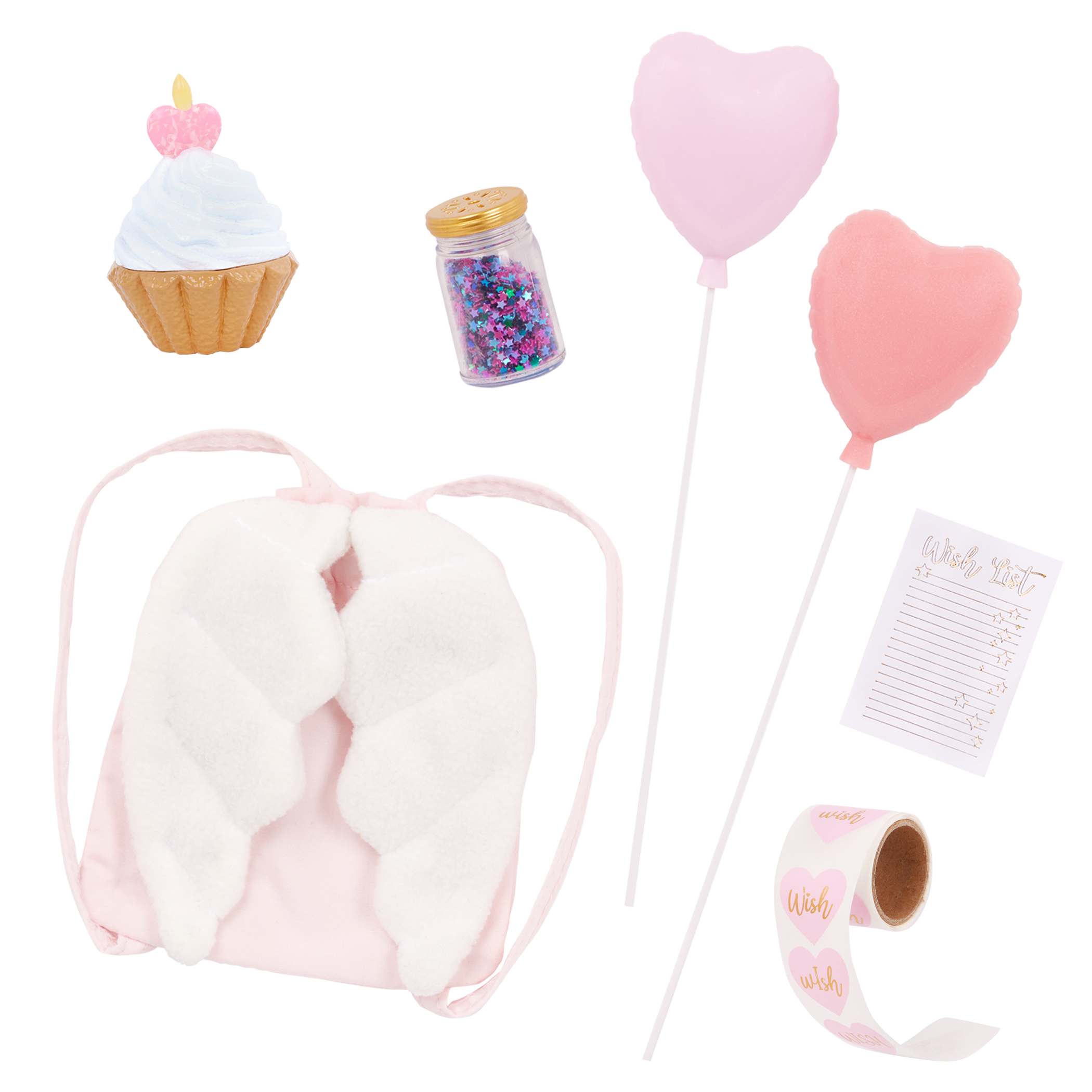 Our Generation Wishes 18-inch doll with pink hair and brown eyes