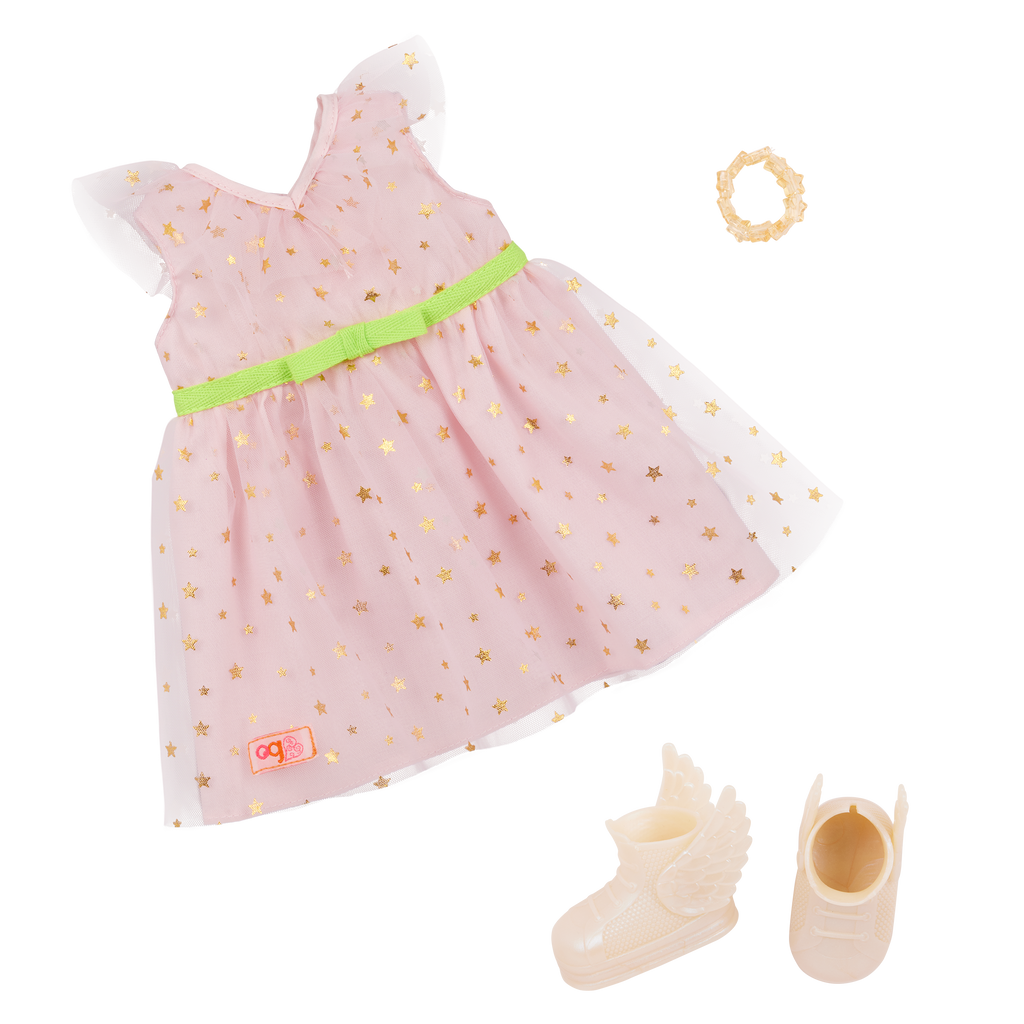 Our Generation Wishes 18-inch doll with pink hair and brown eyes