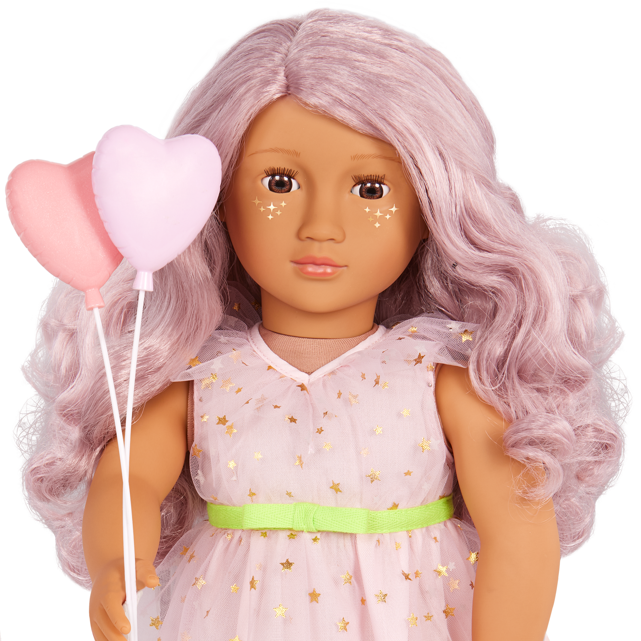 Our Generation Wishes 18-inch doll with pink hair and brown eyes