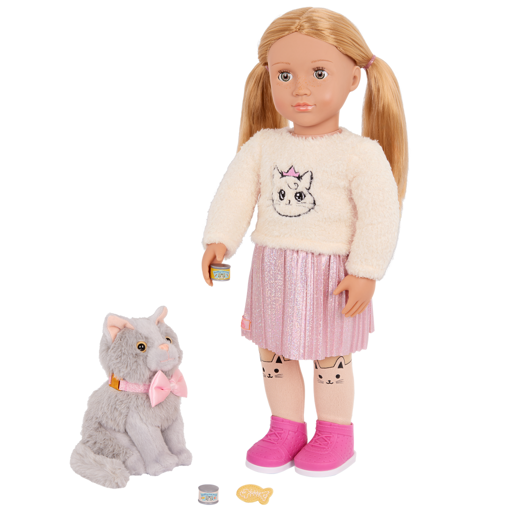 Our Generation Doll Sheela & Pet Cat Set