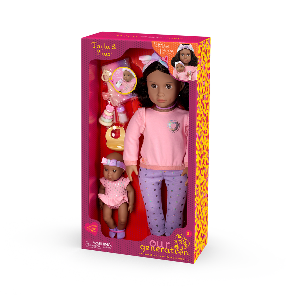Our Generation 46 cm Doll Tayla & Baby Sister Shae