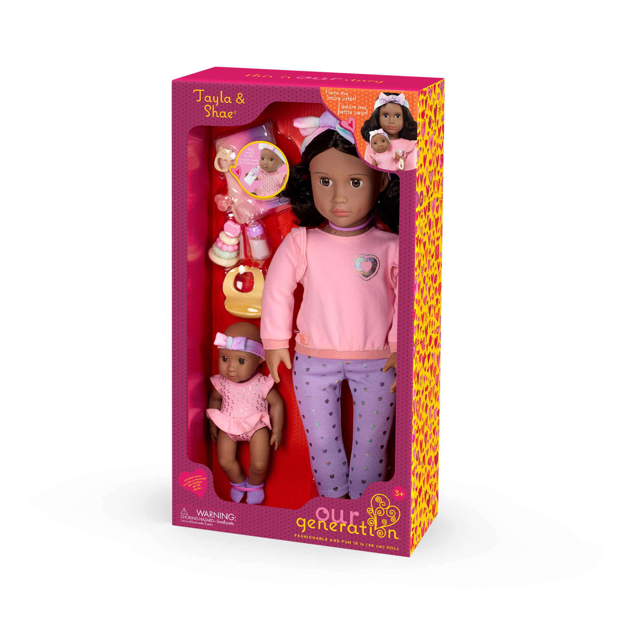 Our Generation 46 cm Doll Tayla & Baby Sister Shae