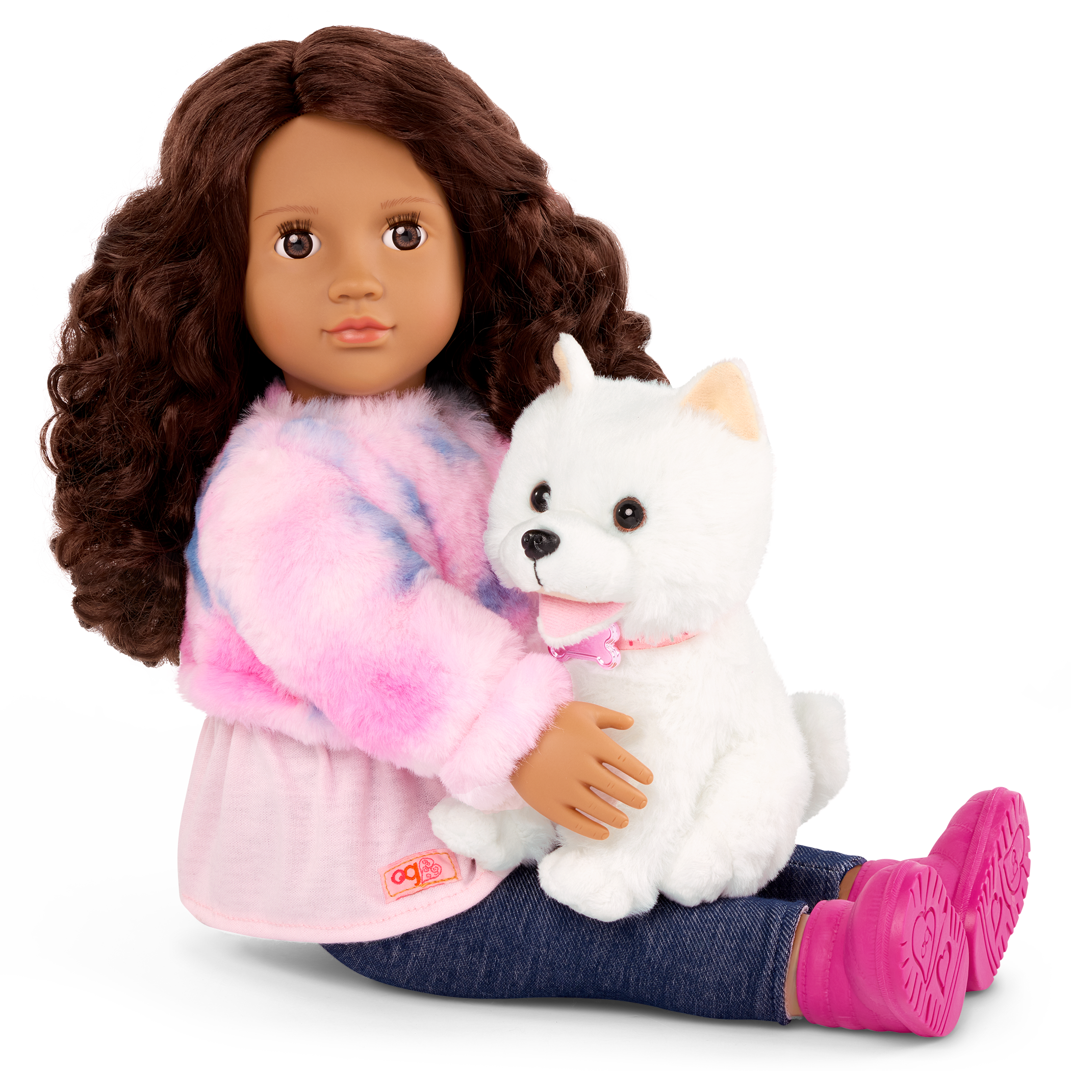 Our Generation 46 cm Doll Ines & Pet Puppy Jojo