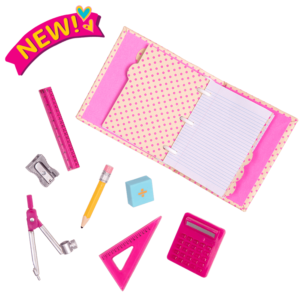 Talent and Mathematics School Supplies for 18-inch Dolls