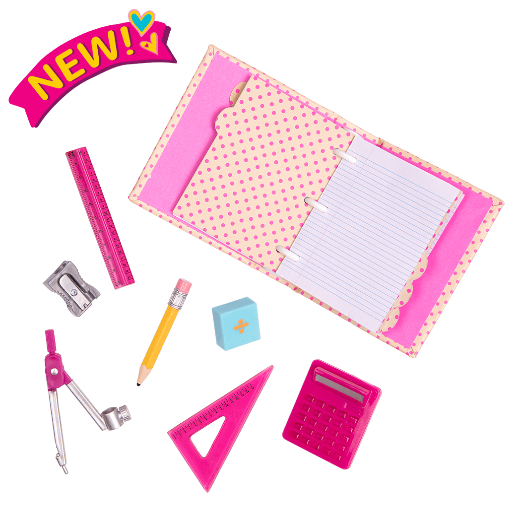Talent and Mathematics School Supplies for 18-inch Dolls
