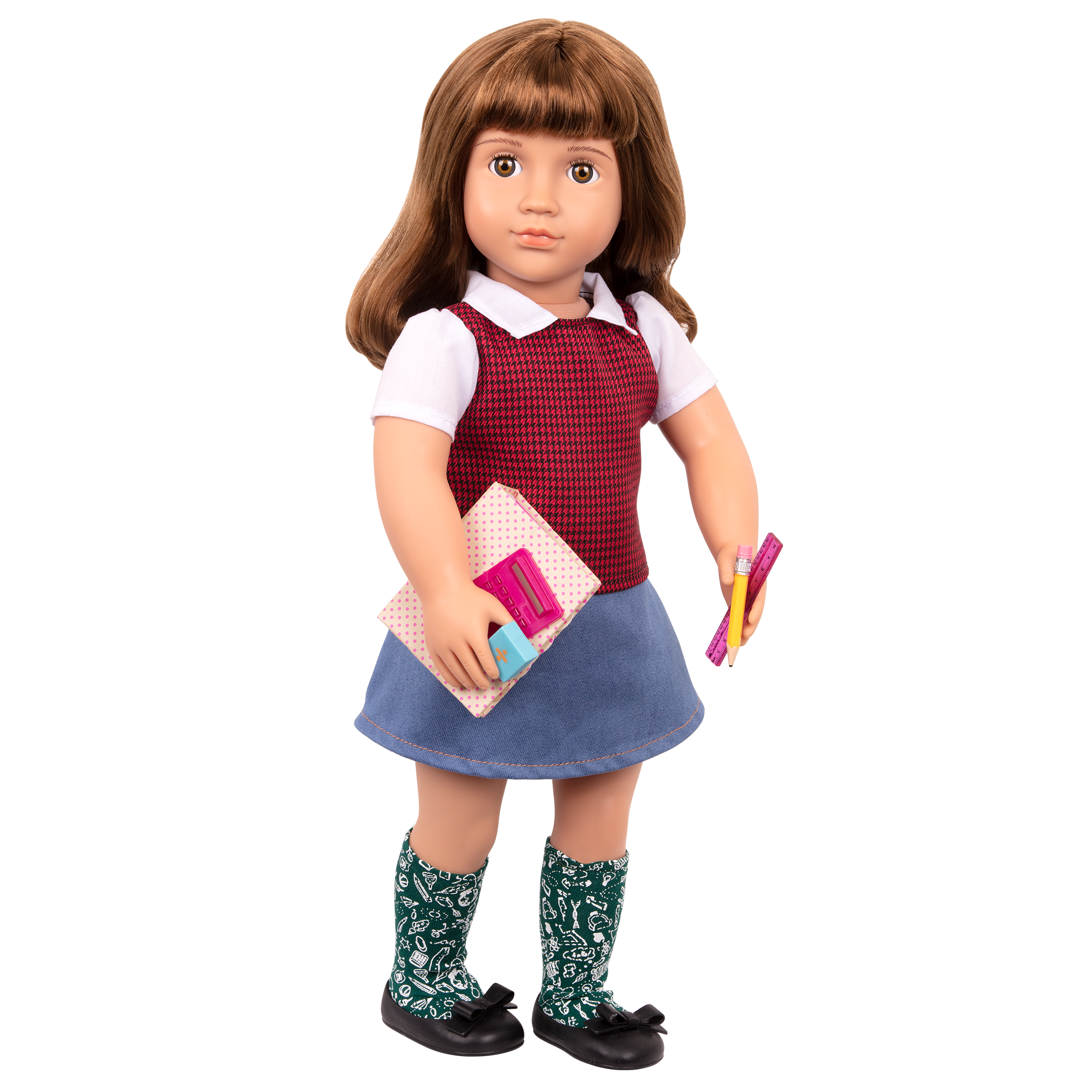 Talent and Mathematics School Supplies for 18-inch Dolls