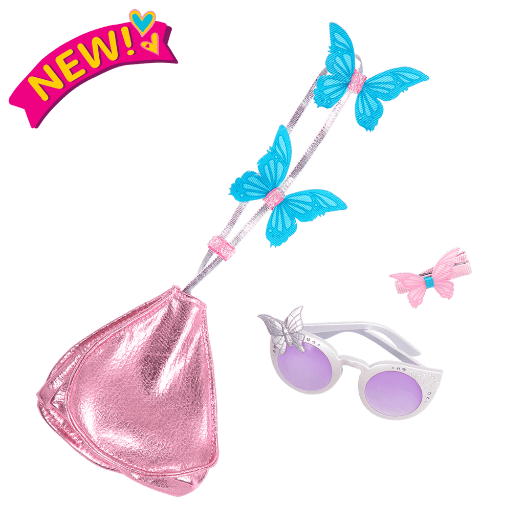 Butterfly Flutter Purse Set for 18-inch Dolls
