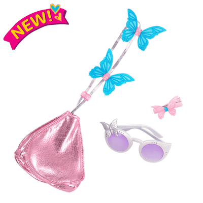 Butterfly Flutter Purse Set for 18-inch Dolls