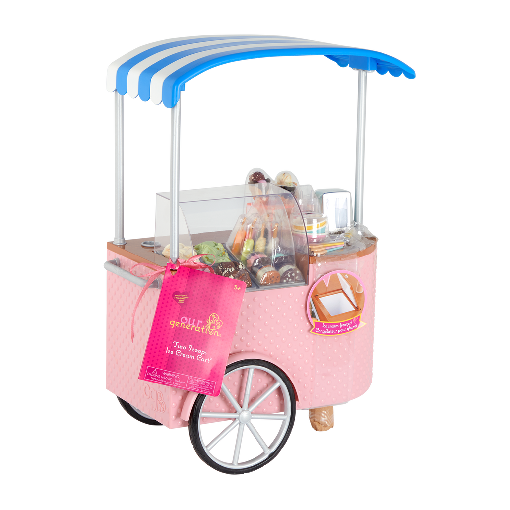 package of ice cream cart playset for 18-inch dolls