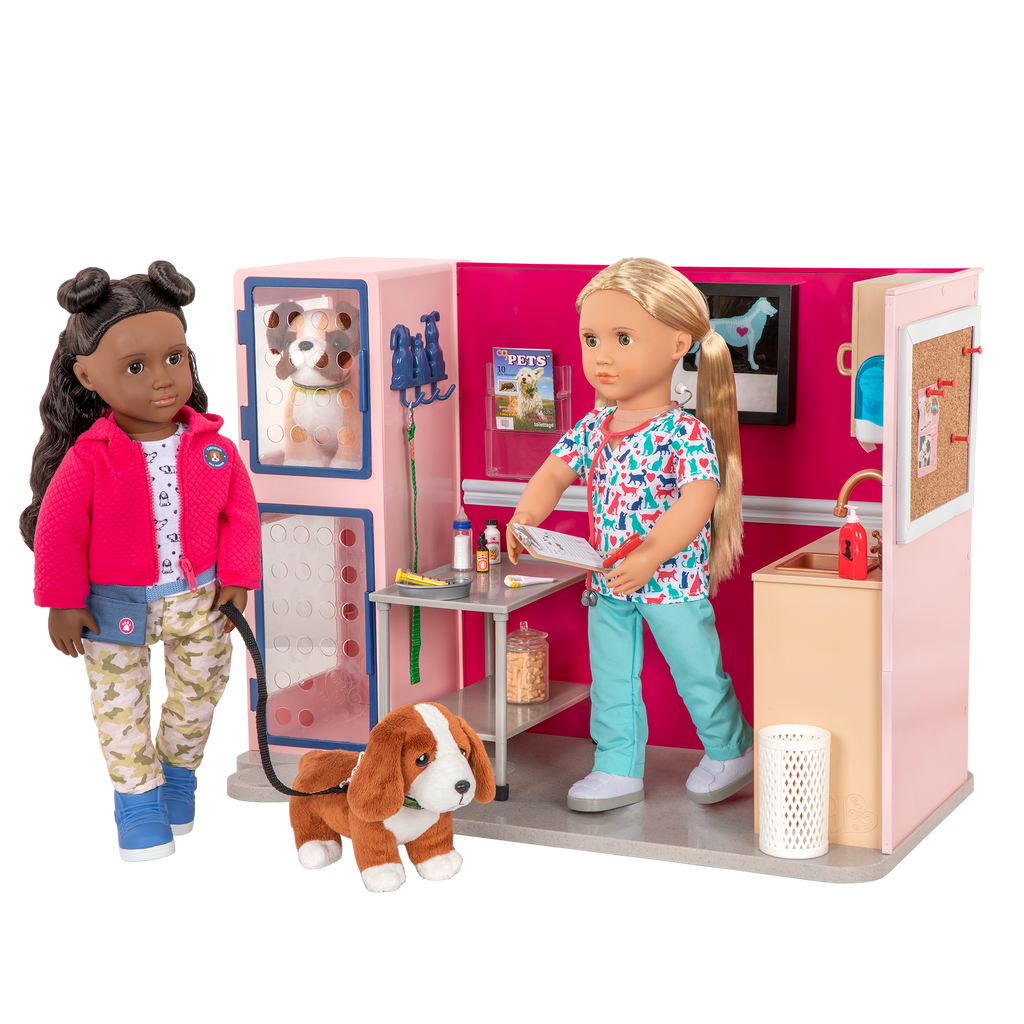Our Generation Healthy Paws Vet Clinic pet vet playset for 6 inch pups and 18 inch dolls