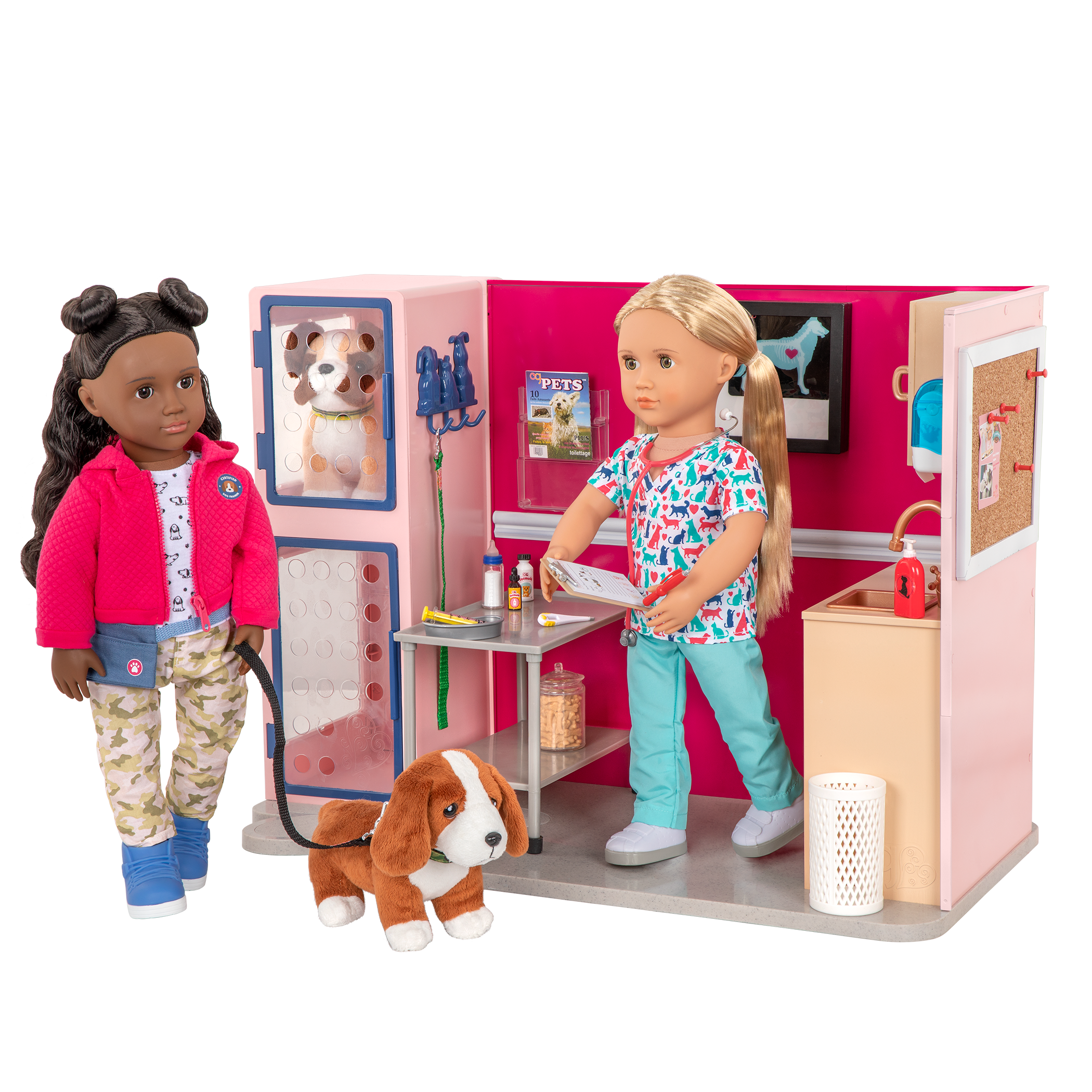 Our Generation Healthy Paws Vet Clinic pet vet playset for 6 inch pups and 18 inch dolls