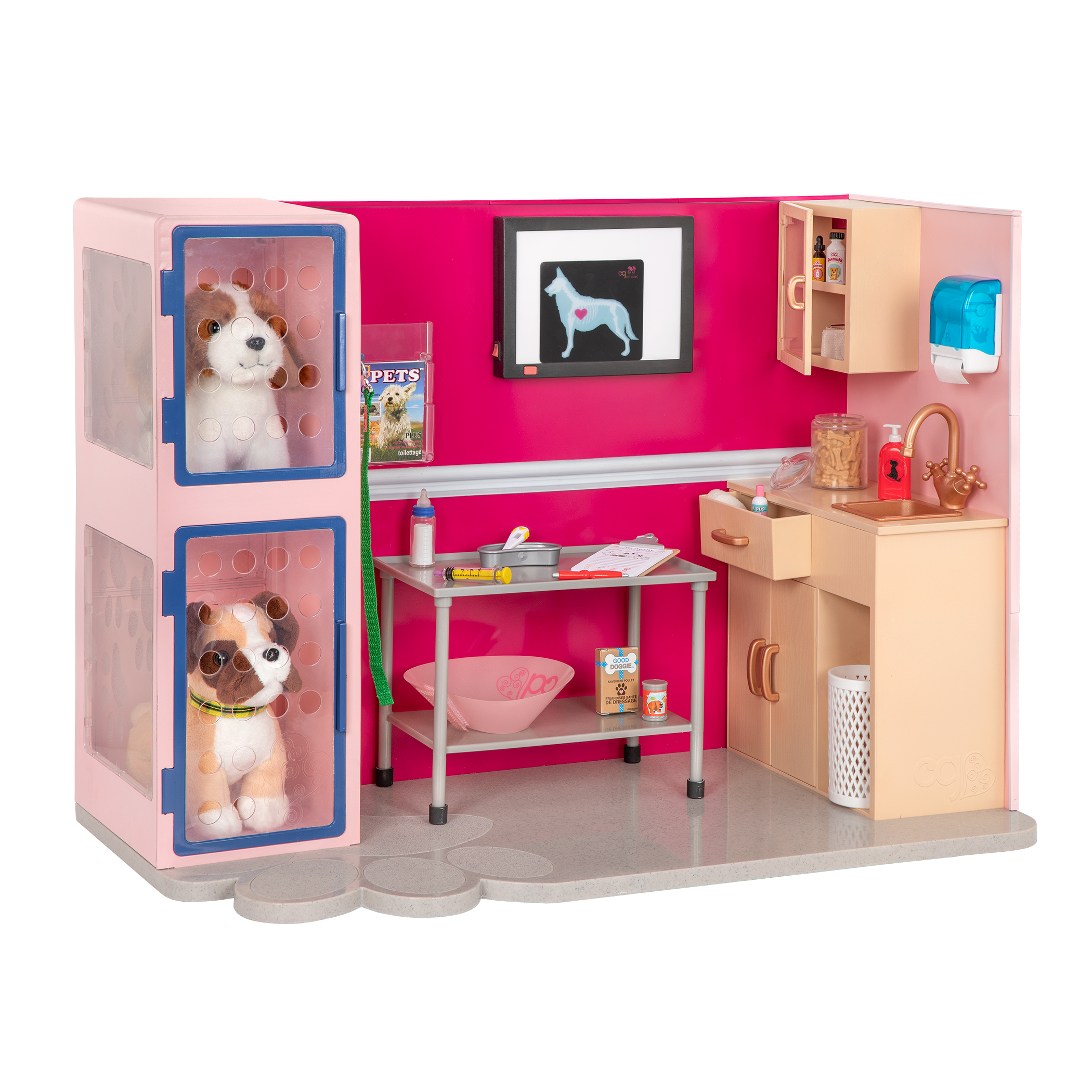 Our Generation Healthy Paws Vet Clinic pet vet playset for 6 inch pups and 18 inch dolls