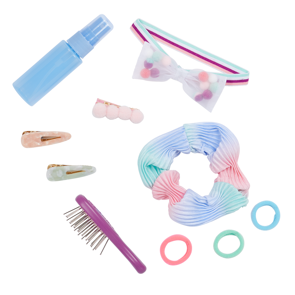 Our Generation Pretty Pom Poms Hair Accessories for 18-inch Dolls